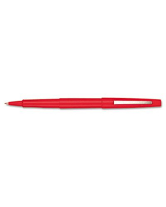 Paper Mate Flair Medium Stick Porous Point Pens, Red, 12-Pack