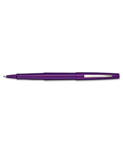 Paper Mate Flair Medium Stick Porous Point Pens, Purple, 12-Pack