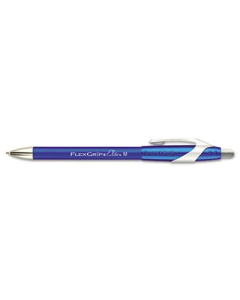 Paper Mate FlexGrip Elite 1 mm Medium Retractable Ballpoint Pens, Blue, 12-Pack