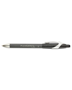 Paper Mate FlexGrip Elite 0.8 mm Fine Retractable Ballpoint Pens, Black, 12-Pack