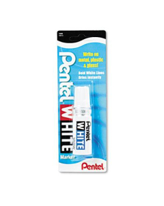 Pentel Permanent Marker, Broad Tip, White