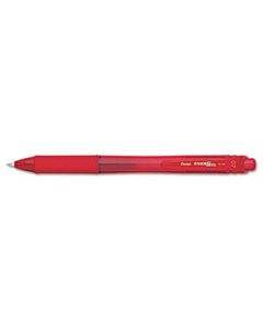 Pentel EnerGel X 0.7 mm Medium Retractable Roller Ball Pens, Red, 12-Pack