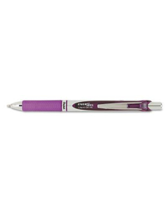 Pentel EnerGel RTX 0.7 mm Medium Retractable Roller Ball Pen, Violet