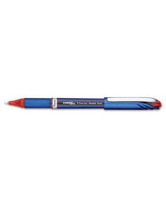 Pentel EnerGel NV 0.5 mm Needle Stick Roller Ball Pen, Red