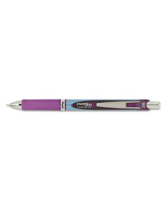 Pentel EnerGel RTX 0.7 mm Medium Needle Retractable Roller Ball Pen, Violet