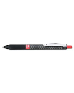 Pentel Oh! 0.7 mm Medium Retractable Gel Roller Pens, Red, 12-Pack