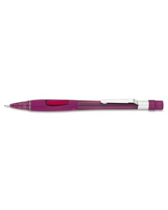 Pentel Quicker Clicker #2 0.9 mm Transparent Burgundy Plastic Mechanical Pencil