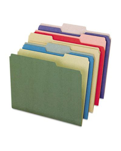 Pendaflex Earthwise 1/3 Cut Tab Letter File Folder, Assorted, 50/Box