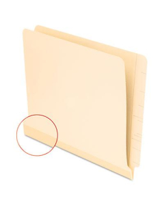 Pendaflex Laminated Spine Straight Tab Letter Shelf File Folder, Manila, 100/Box