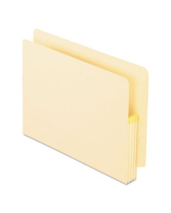 Pendaflex Letter 3" Expanding Straight Tab File Pocket, Manila, 25/Box