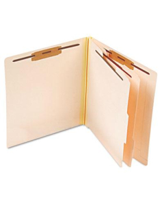 Pendaflex 6-Section Letter 18-Point Manila Classification Folders, 10/Box