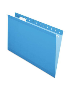 Pendaflex Legal Reinforced Hanging File Folders, Blue, 25/Box