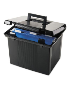 Pendaflex 14" D Letter Portafile File Storage Box, Black