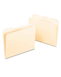 Pendaflex Ready-Tab 1/3 Cut Tab Letter File Folder, Manila, 50/Box
