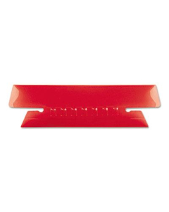 Pendaflex 1/3 Tab 3-1/2" Hanging File Tabs & Inserts, Red/White, 25/Pack	