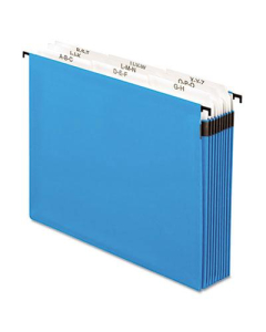 Pendaflex SureHook 9-Section Letter Hanging Folder, Blue