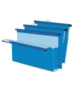 Pendaflex SureHook Legal 2" Expanding Box Bottom Hanging Folders, Blue, 25/Box