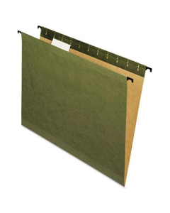 Pendaflex SureHook Letter Hanging Folders, Green, 20/Box