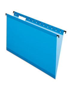Pendaflex SureHook Legal Hanging Folders, Blue, 20/Box