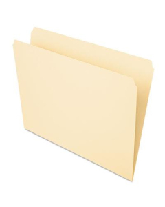Pendaflex Essentials Straight Cut Letter File Folder, Manila, 100/Box