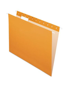 Pendaflex Letter Hanging File Folders, Orange, 25/Box