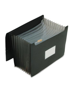 Pendaflex 13-Pocket Letter Jumbo Indexed Expanding Poly Closure File, Black