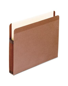 Pendaflex Letter 3-1/2" Expansion Straight Tab Pocket File, Red, 10/Box