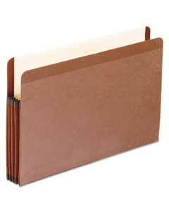 Pendaflex Legal 3-1/2" Expansion Straight Tab Pocket File, Red, 10/Box