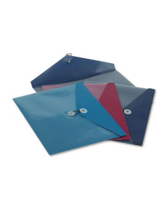 Pendaflex 9-1/2" x 11" ViewFront Side Opening Poly Booklet Envelope, Assorted, 4/Pack