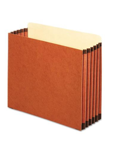 Pendaflex Letter 5-1/4" Expanding Straight Tab Cabinet File Pocket, Redrope, 10/Box