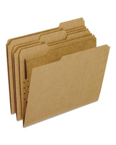 Pendaflex 1/3 Cut Tab 1-Fastener Letter File Folder, Kraft, 50/Box