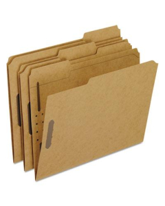 Pendaflex 1/3 Cut Tab 2-Fastener Letter File Folder, Kraft, 50/Box