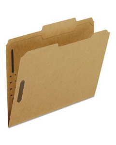 Pendaflex 2/5 Right Tab 2-Fastener Letter File Folder, Kraft, 50/Box