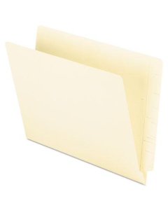 Pendaflex Double-Ply 9-1/2" Front Straight Cut Letter File Folder, Manila, 100/Box