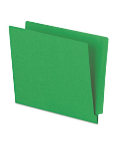 Pendaflex Double-Ply End Tab Letter File Folder, Green, 100/Box