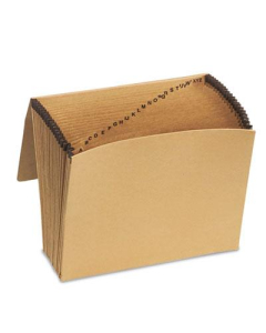 Pendaflex Essentials 21-Pocket Letter Indexed Expanding File with Closure, Brown