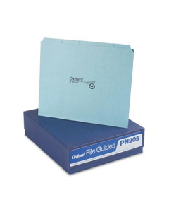 Pendaflex Blank 1/5 Top Tab Letter File Guides, Pressboard, 100/Box