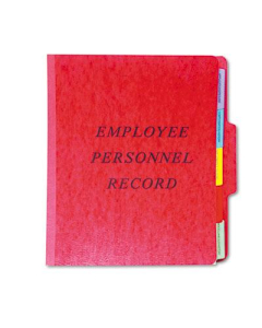 Pendaflex 1/3 Cut Tab Letter Vertical Personnel Folder, Red