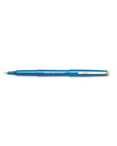Pilot Razor Point 0.3 mm Ultra Fine Stick Fiber Point Pens, Blue, 12-Pack