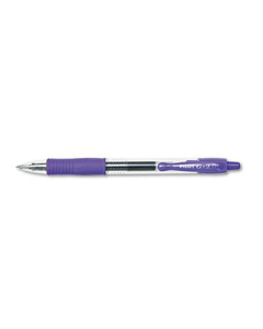 Pilot G2 0.5 mm Extra Fine Retractable Gel Roller Ball Pens, Purple, 12-Pack