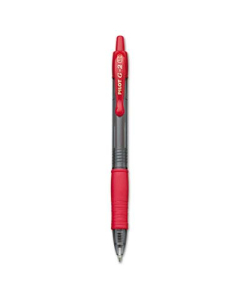Pilot G2 1 mm Bold Retractable Gel Roller Ball Pens, Red, 12-Pack