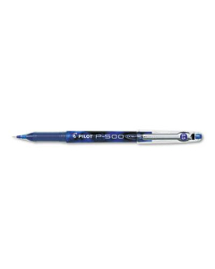 Pilot P-500 0.5 mm Extra Fine Stick Gel Roller Ball Pens, Blue, 12-Pack