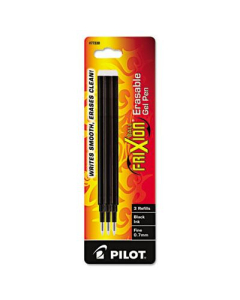 Pilot Refill for FriXion Erasable Gel Ink Pens, Black Ink, 3-Pack
