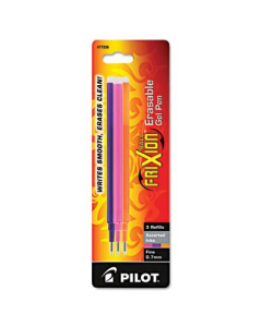 Pilot Refill for FriXion Erasable Gel Ink Pens, Assorted Ink, 3-Pack