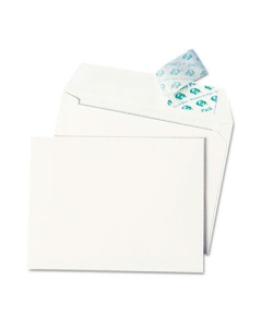 Quality Park 4-3/8" x 5-3/4" Contemporary #5-1/2 Redi-Strip Greeting Card Envelope, White, 100/Box