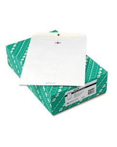 Quality Park 10" x 13" #97 Clasp Envelope, White, 100/Box