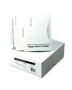 Quality Park 8-1/2" x 6" Foam-Lined Multimedia Disk Mailer, White, 25/Box