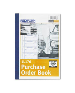 Rediform 2-3/4" x 7-7/8" 400-Page Purchase Order Book