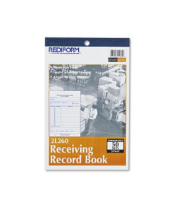 Rediform 5-1/2" x 7-7/8" 50-Page 3-Part Receiving Record Book