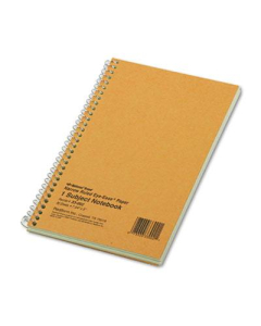 National Brand 5" X 7-3/4" 80-Sheet Legal Rule Notebook, Brown Board Cover